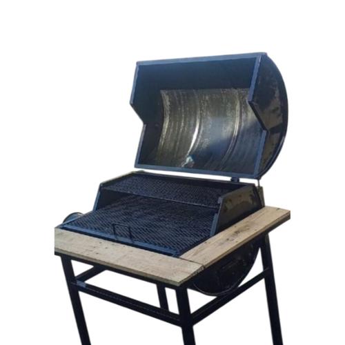 Black Charcoal Barbecue Meat Grill