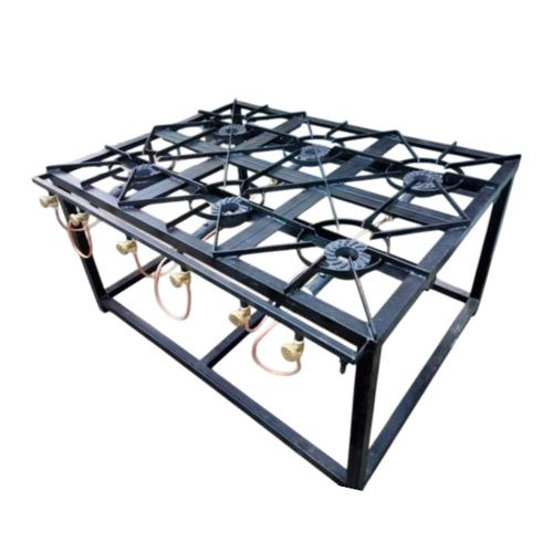Mild Steel 6-Burner Range