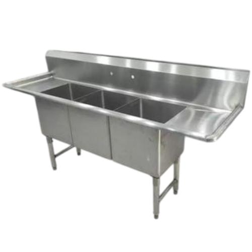 Stainless Steel Twin-basin Laundry Sink