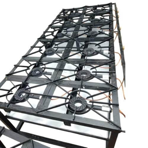 Mild Steel 12 Burner Gas Cooker Range